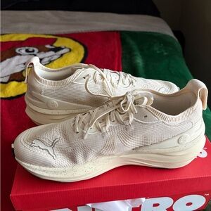 Cream Puma Nitro Shoes